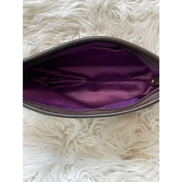 Coach Signature Collection Brown Wristlet - Picture 4 of 5